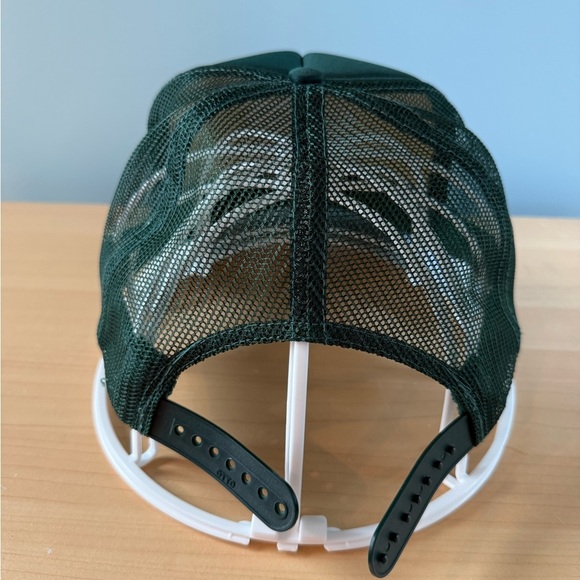 Lake Lady  Foam Trucker Snapback Hat DARK GREEN - Picture 4 of 7